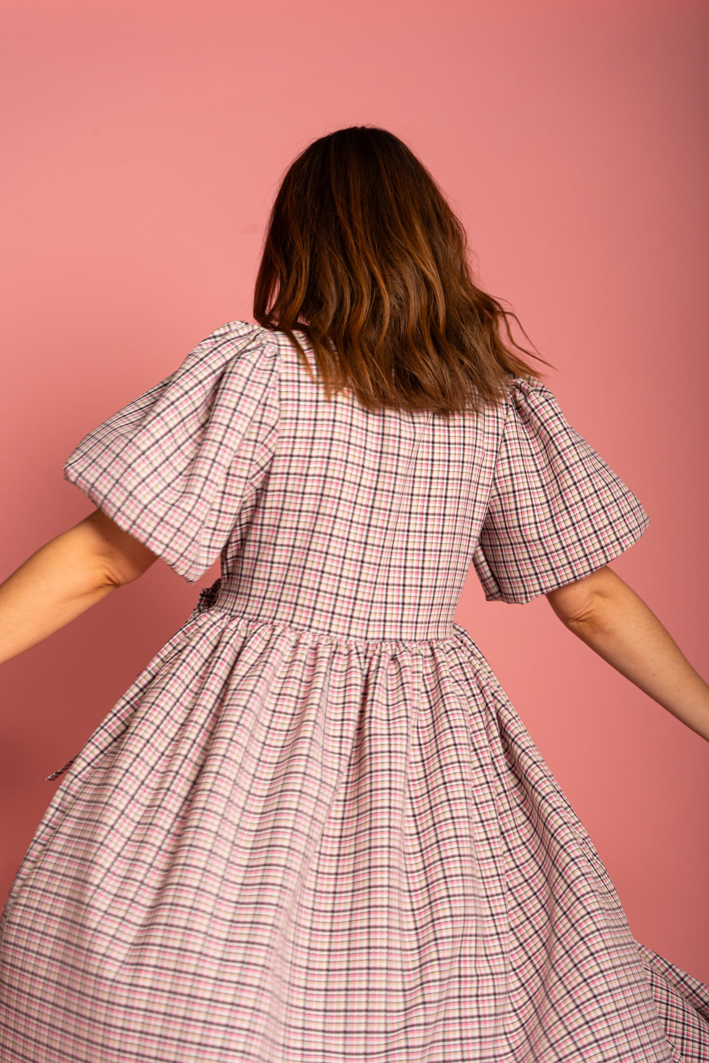 Ava Wrap Dress - Deadstock Check (Size M)