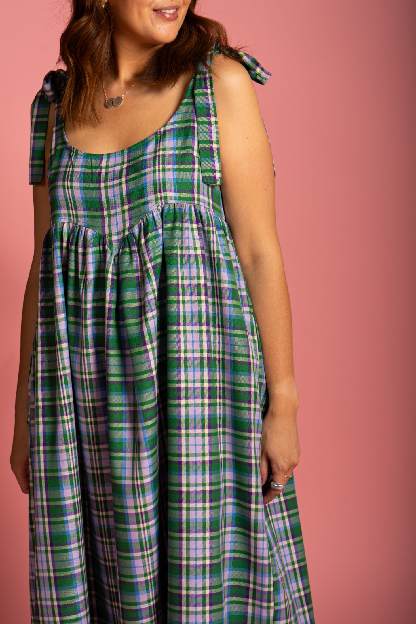 Isla Sundress - Meadow Check