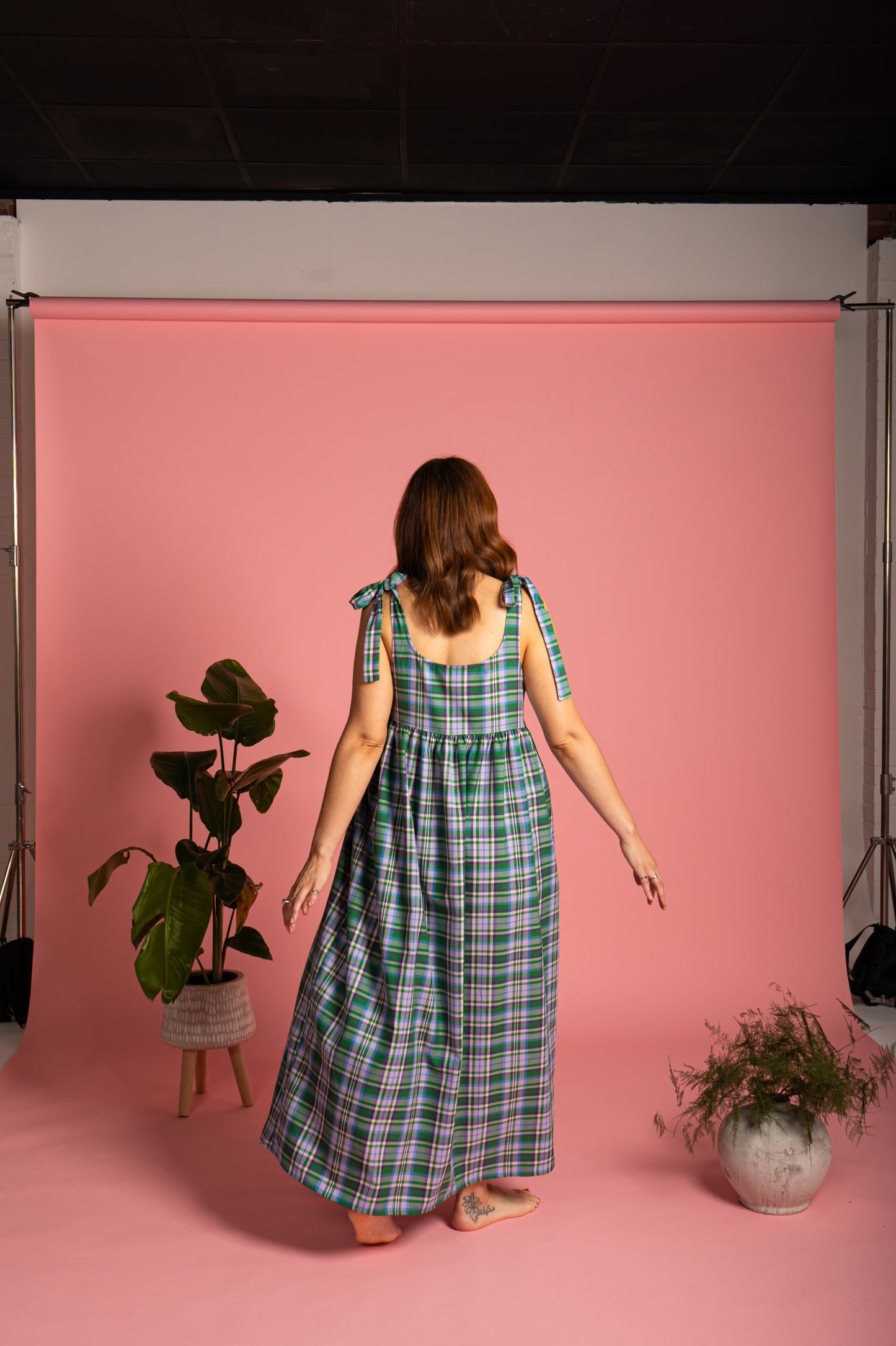 Isla Sundress - Meadow Check