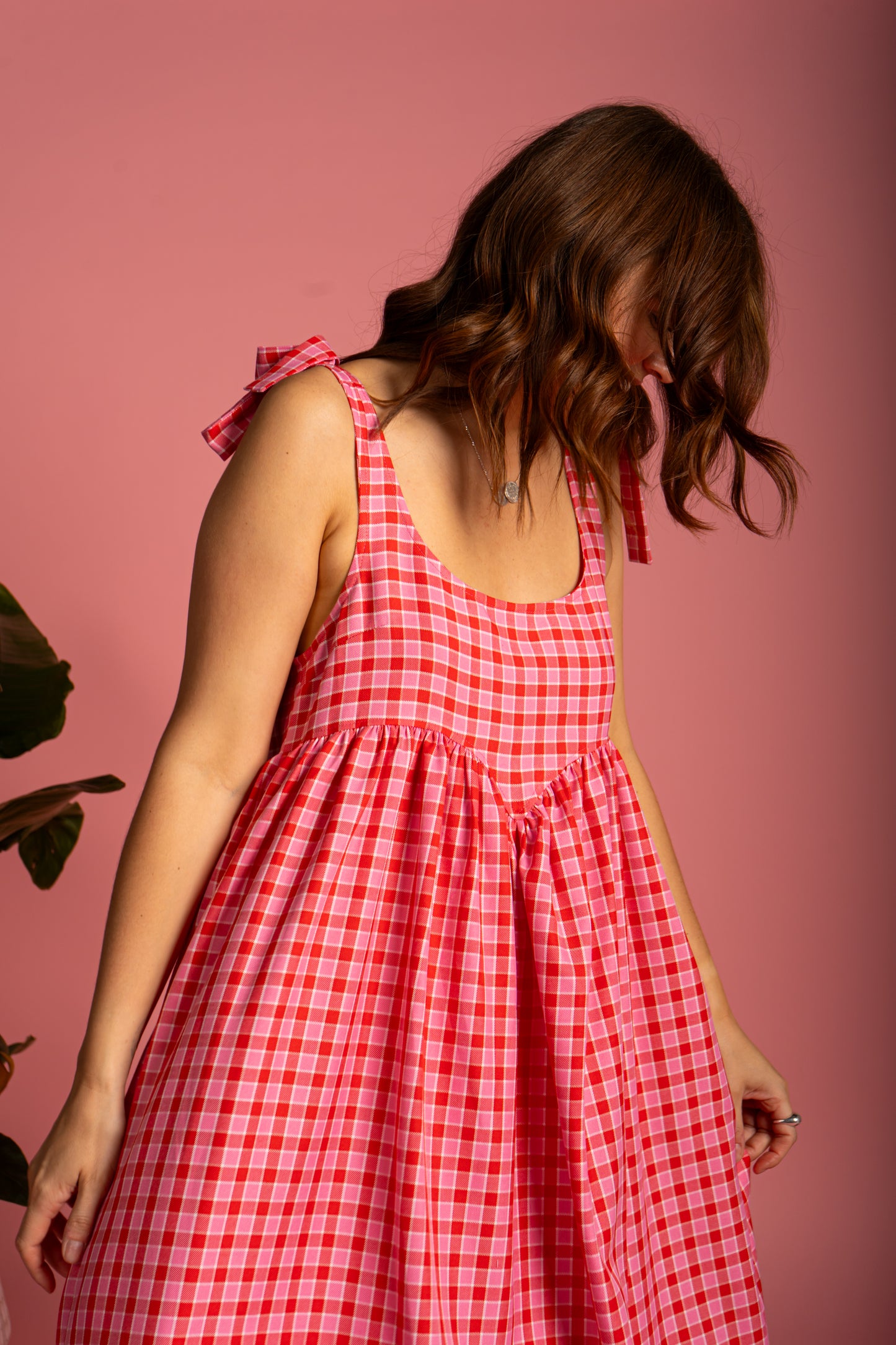 Isla Sundress - Cherry Check (Size M)