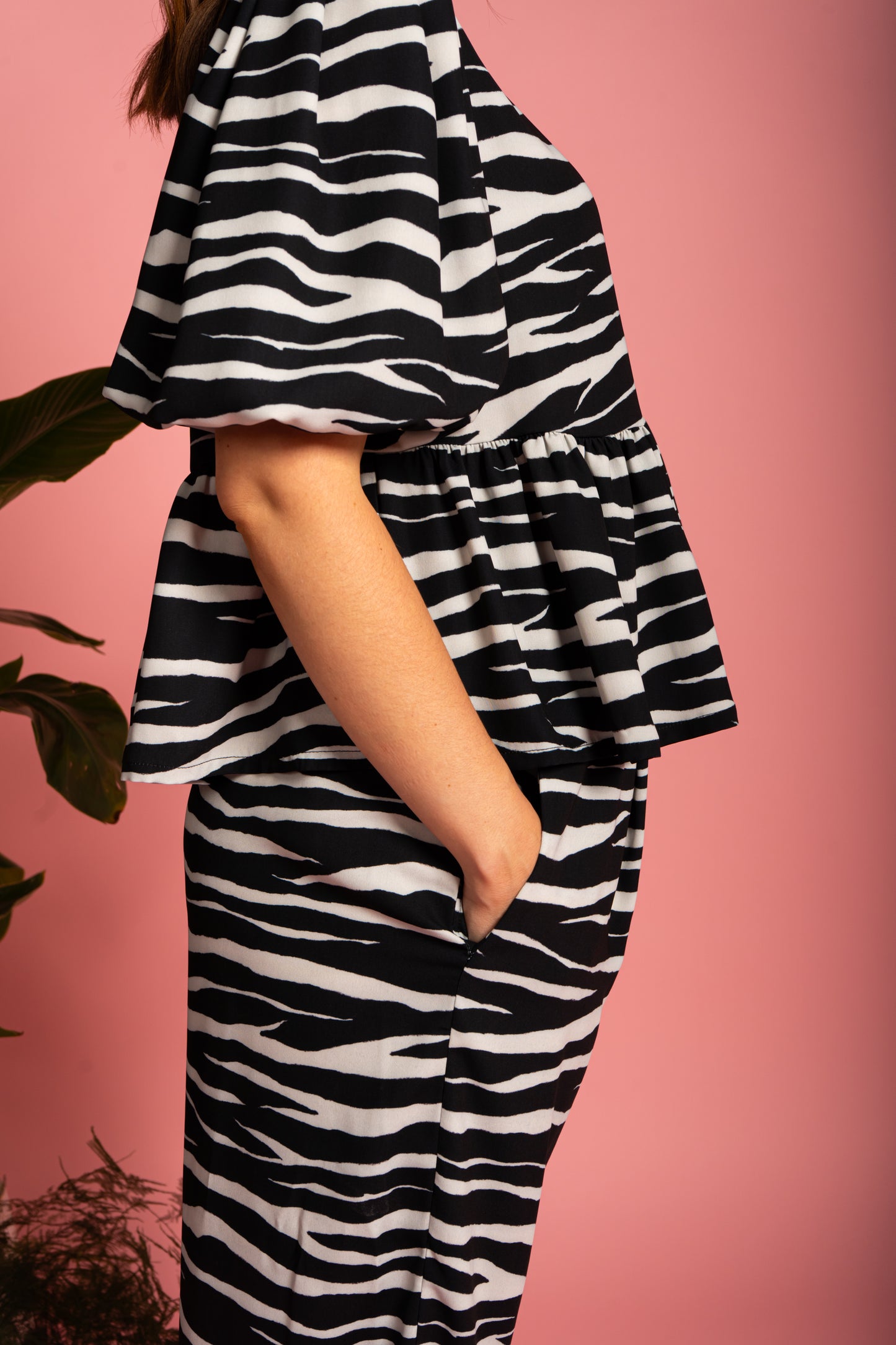Rose Top - Deadstock Zebra (Size M)