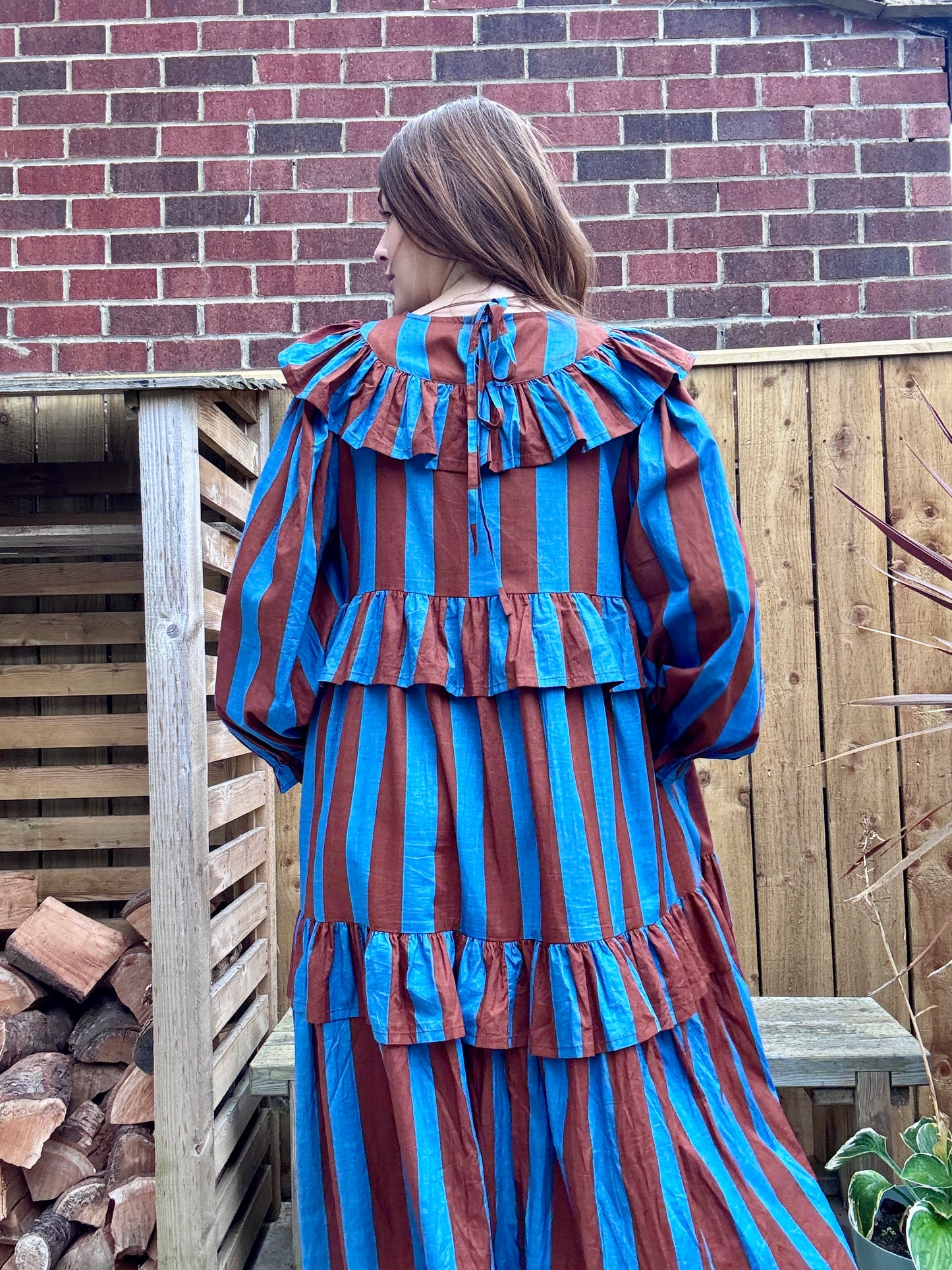 Cobalt and chocolate Andy dress