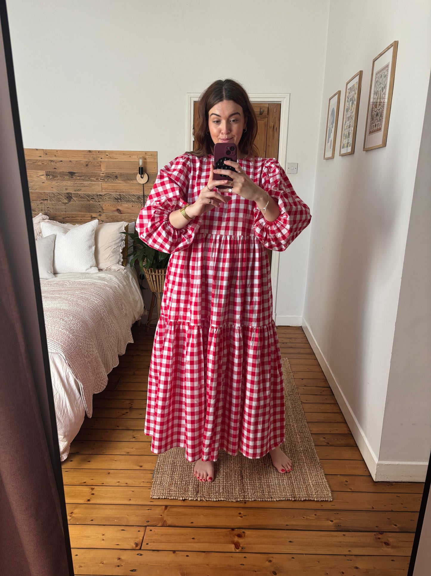 Andy dress - red gingham